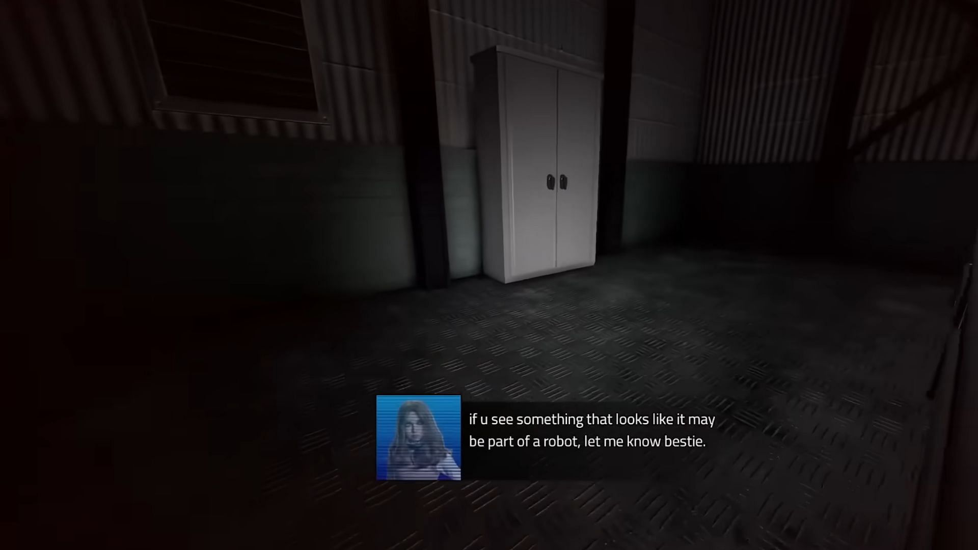 Open the cabin to find Megan's head (Image via Roblox)